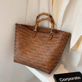 Straw Beach Large Capacity Female Summer Basket Bag