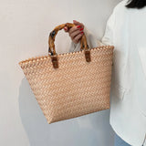 Straw Beach Large Capacity Female Summer Basket Bag