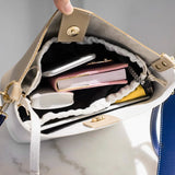Women PU Leather Handbags Bucket Shoulder Bags Larger Capacity Crossbody