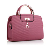 Women Leather Handbag Large Capacity Shoulder Bags Casual Tote Top-handle