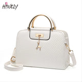 Women Leather Handbag Large Capacity Shoulder Bags Casual Tote Top-handle