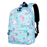 Rainbow Unicorn School Backpack Water Repellent Mochila