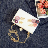 Vintage Flower Clutch Hand Bag Wedding Purse Bride Bag Female Handbag