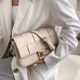 Vintage Square Armpit Bag PU Leather Women's Handbag