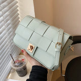 Vintage Square Armpit Bag PU Leather Women's Handbag