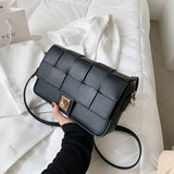 Vintage Square Armpit Bag PU Leather Women's Handbag