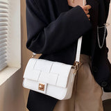 Vintage Square Armpit Bag PU Leather Women's Handbag