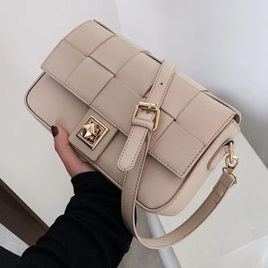 Vintage Square Armpit Bag PU Leather Women's Handbag