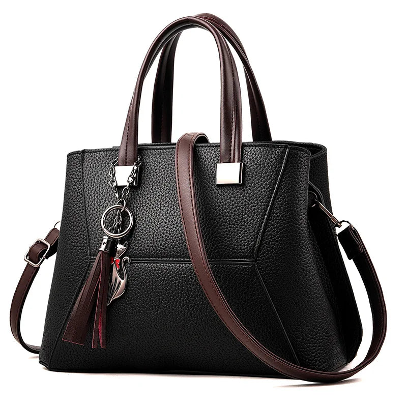 Women Leather Handbags Big High Casual Female Bags Tote Shoulder Bag
