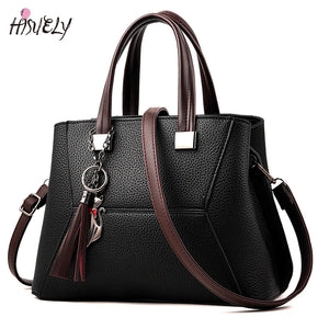 Women Leather Handbags Big High Casual Female Bags Tote Shoulder Bag