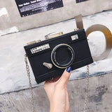 Camera Shape Clutch Nubuck Shoulder Bag Mini Messenger Purse