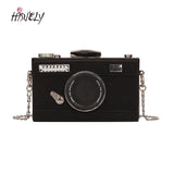 Camera Shape Clutch Nubuck Shoulder Bag Mini Messenger Purse