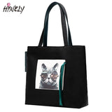 Cat Cartoon Shoulder Handbag Top-handle Bag Women Oxford Handbags