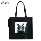 Cat Cartoon Shoulder Handbag Top-handle Bag Women Oxford Handbags