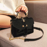 Leopard Print Shoulder Bag Chains Handbag Crossbody Bags for Women