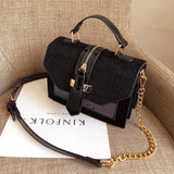 Leopard Print Shoulder Bag Chains Handbag Crossbody Bags for Women