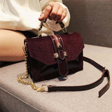 Leopard Print Shoulder Bag Chains Handbag Crossbody Bags for Women