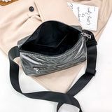 Winter Nylon Cotton Crossbody Shoulder Bag for Women