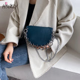 Women's Pu Leather Crossbody Bag - Semicircle Purse Shoulder Bag
