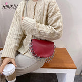 Women's Pu Leather Crossbody Bag - Semicircle Purse Shoulder Bag