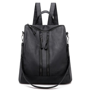 Bohemia Women Shoulder Bag PU Leather Travel Backpack High School Bag