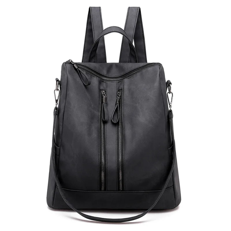 Bohemia Women Shoulder Bag PU Leather Travel Backpack High School Bag