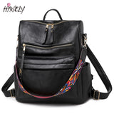 Bohemia Women Shoulder Bag Leather Backpack