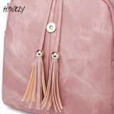 Bohemia Women Shoulder Bag PU Leather Travel Backpack School Bag for Girl
