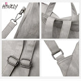 Bohemia Women Shoulder Bag PU Leather Travel Backpack High School Bag