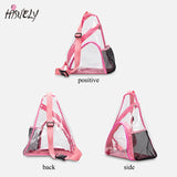 Clear PVC Women Backpack Transparent Solid Look