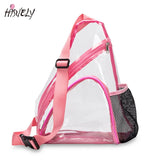 Clear PVC Women Backpack Transparent Solid Look