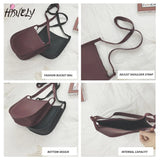 Solid Shoulder Handbags Female PU Leather Women Large Capacity Crossbody Bags