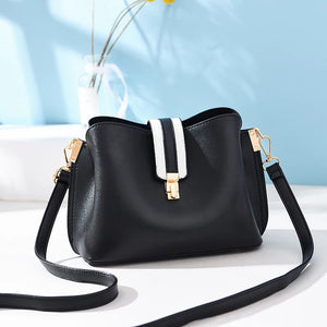 Hot Women PU Leather Handbags Bucket Vintage Shoulder Bags Messenger Bag