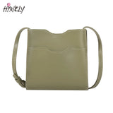 Stylish PU Leather Bucket Shoulder Bag