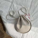 Women PU Leather Handbags Bucket Shoulder Bags