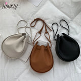 Women PU Leather Handbags Bucket Shoulder Bags