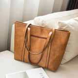 Women PU Leather Handbags Shoulder Bags Tote Rivet Casual Messenger Bags