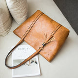 Women PU Leather Handbags Shoulder Bags Tote Rivet Casual Messenger Bags