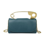 Women PU Leather Chains Shoulder Bag Party Clutch Purse Mini Crossbody Tote