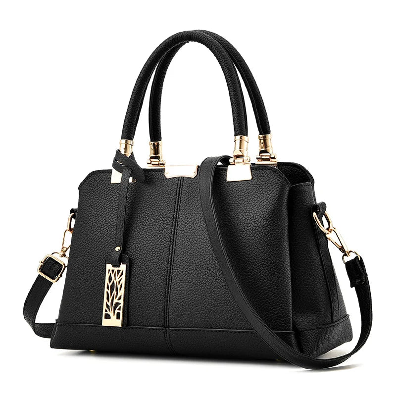 Large Womens Leather Handbag Shoulder Bag Ladies Messenger Tote High Hot Bolsa F