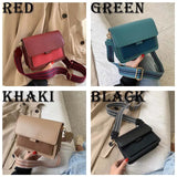 French Vintage Women Shoulder Bag Flap Panelled Small Girl Bag