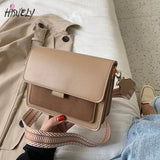 French Vintage Women Shoulder Bag Flap Panelled Small Girl Bag