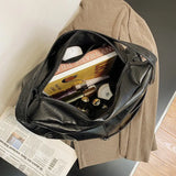 Women Soft PU Handbags Large Capacity Female Shoulder BagsTravel Totes