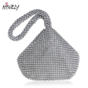 Soft Beaded Women Evening Bags Cover Open Style Lady Wedding Bridalmaid Handbags