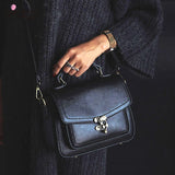 Retro Women Shoulder Bag PU Leather Small Handbags Lock Ladies Crossbody