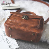 Retro Women Shoulder Bag PU Leather Small Handbags Lock Ladies Crossbody