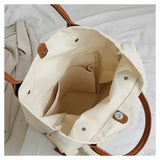 Canvas Shoulder Bags Large Capacity Casual Crossbody Handbag