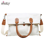 Canvas Shoulder Bags Large Capacity Casual Crossbody Handbag
