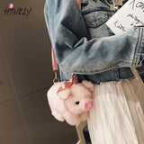 Cartoon Dinosaur Crossbody Bag Plush Toy Girl Shoulder Bag