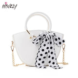 Summer Green Handbags With Silk Ribbon Women Small Hand Bag Ladies Shoulder Ring
